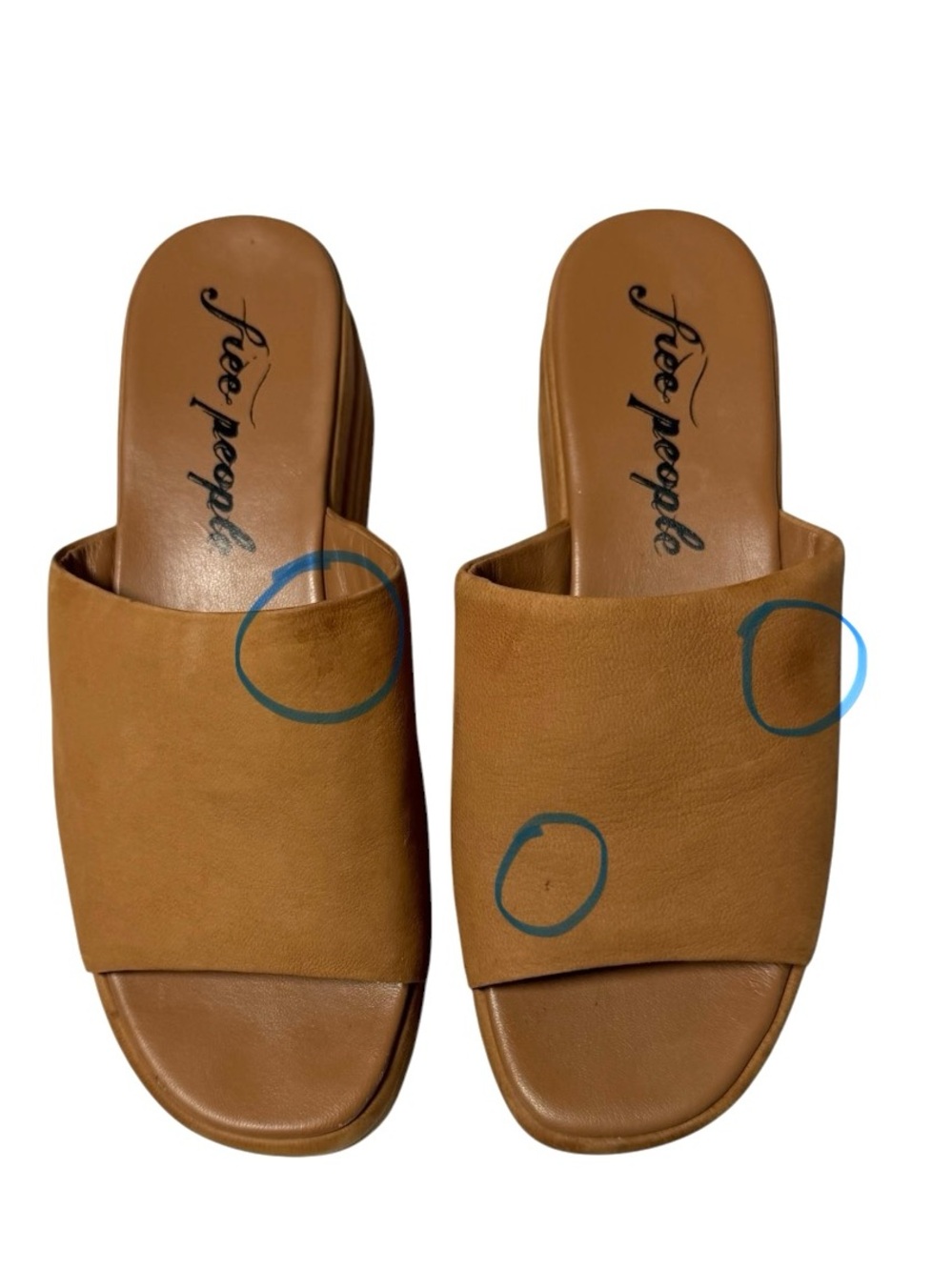 Free People Harbor Platform Sandal Tan Size 9 - Picture 3 of 10